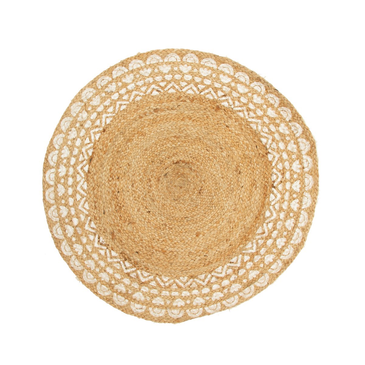 Sass & Belle Ibiza Modern White Jute Rug