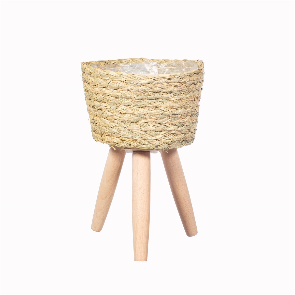 Sass & Belle Woven Basket Planter on Legs