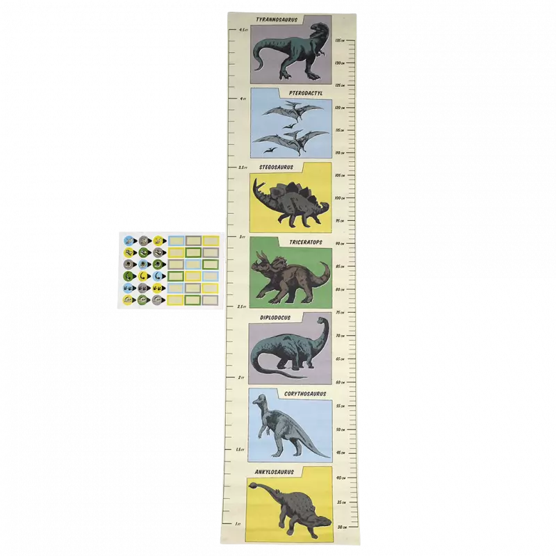 Prehistoric Land Dinosaur Height Chart