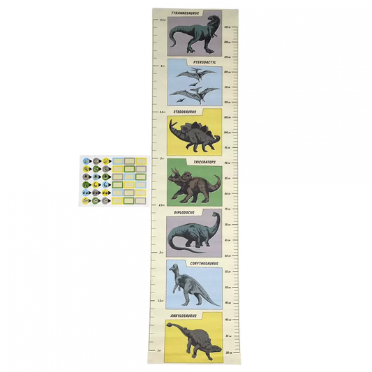 Prehistoric Land Dinosaur Height Chart