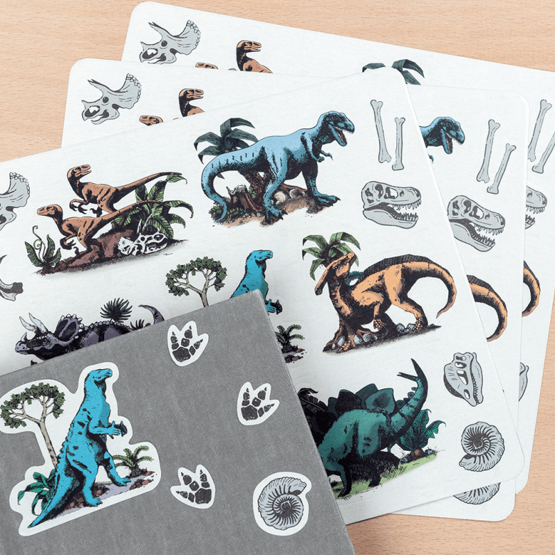 Prehistoric Land Dinosaur Stickers x 3 Sheets