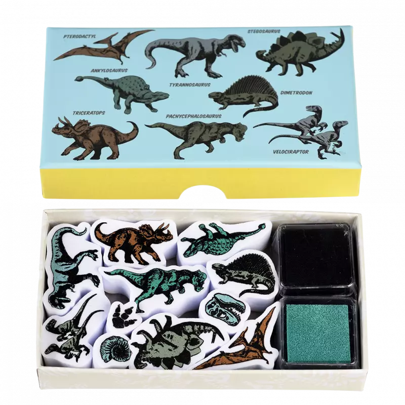 Prehistoric Land Dinosaur Mini Stamp Set