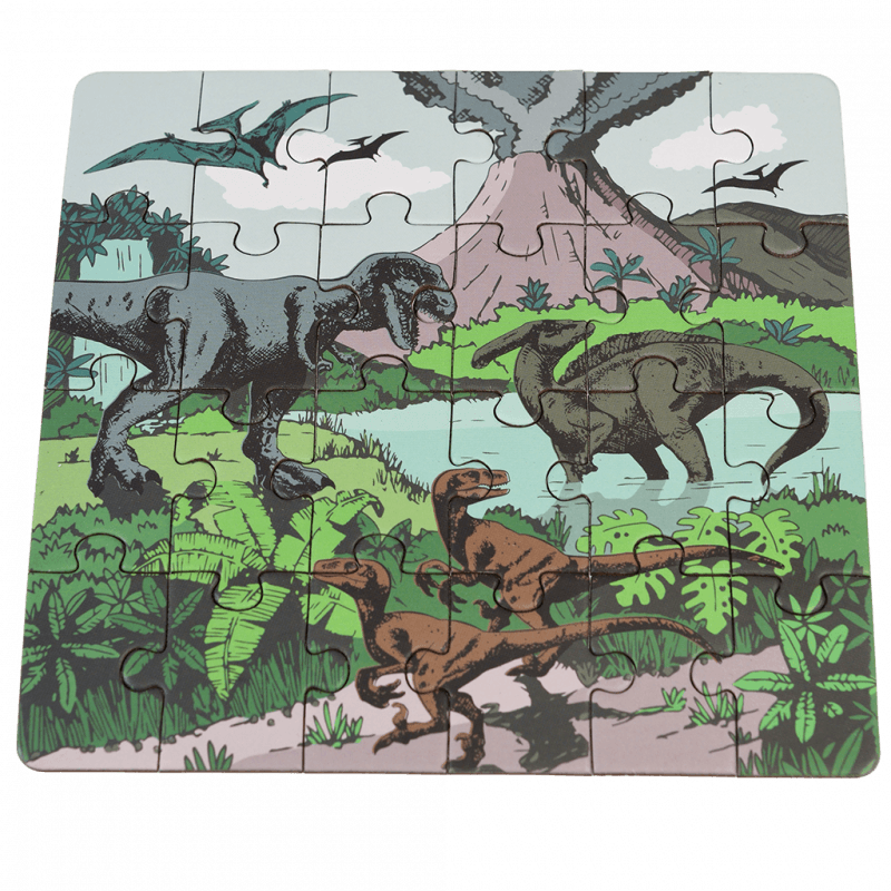 Prehistoric Land Dinosaur Mini Jigsaw Puzzle