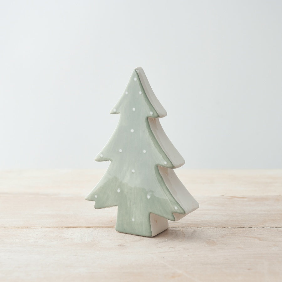 Ceramic Christmas Tree Ornament 12cm