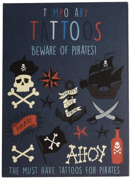 Beware of the Pirates Temporary Tattoos