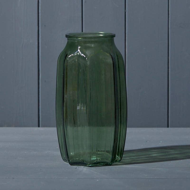 Vintage Green Glass Vase
