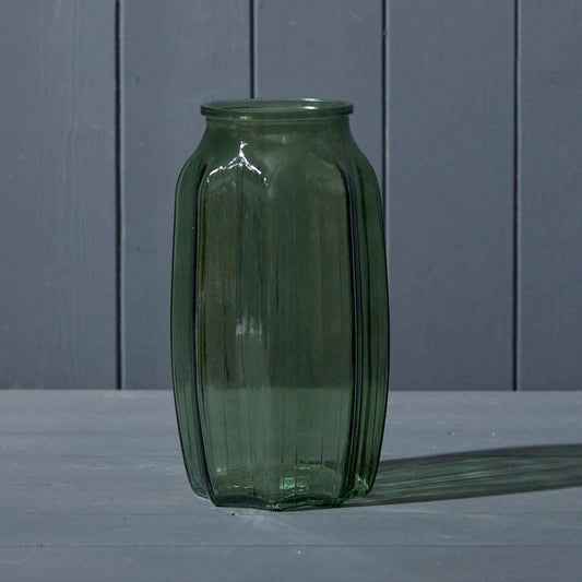 Vintage Green Glass Vase