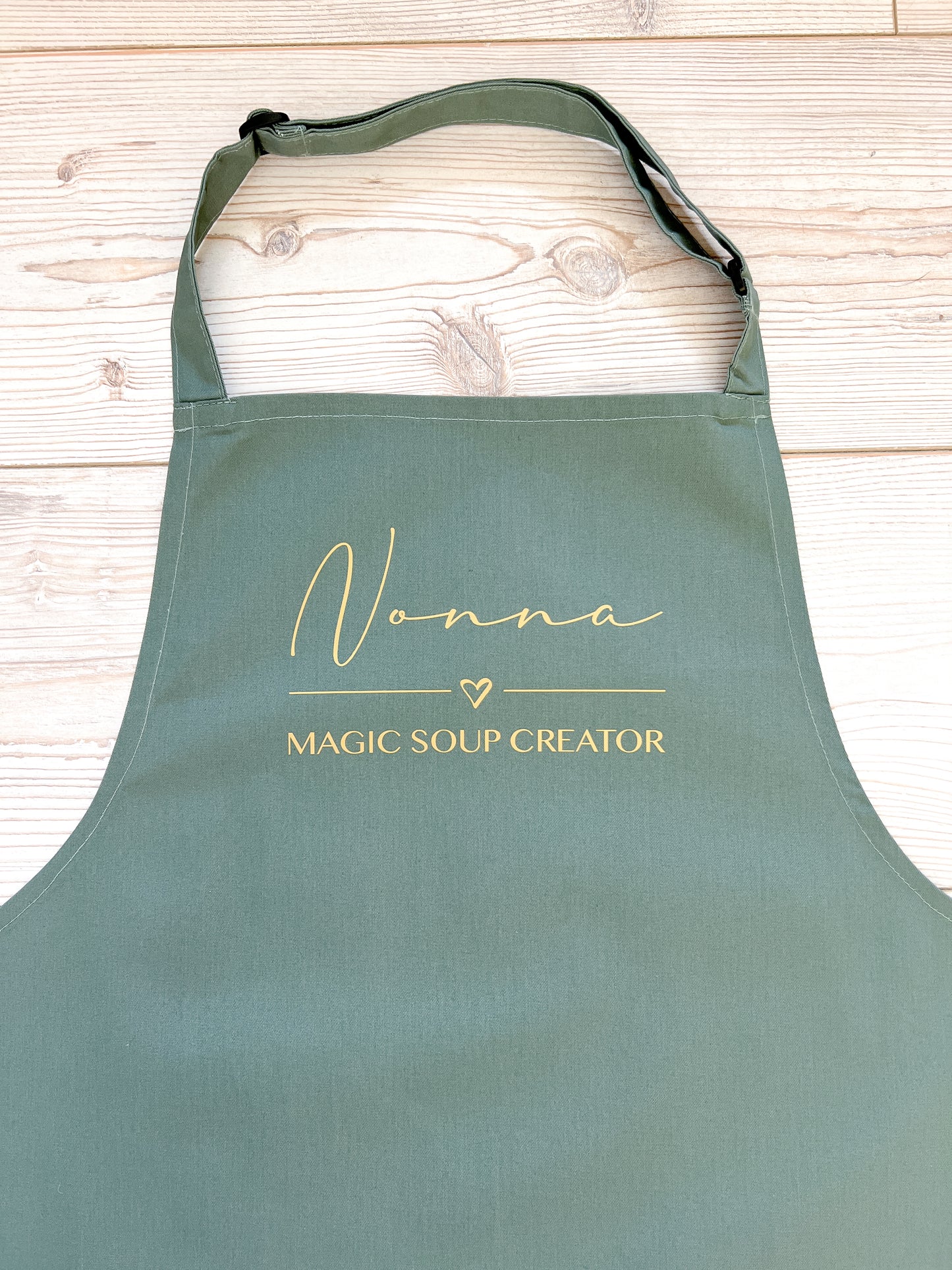 Personalised Adult Apron With or Without Pocket, Any Name or Wording. Choice of Colours. Cooks or Bakers Present, Birthday Gift