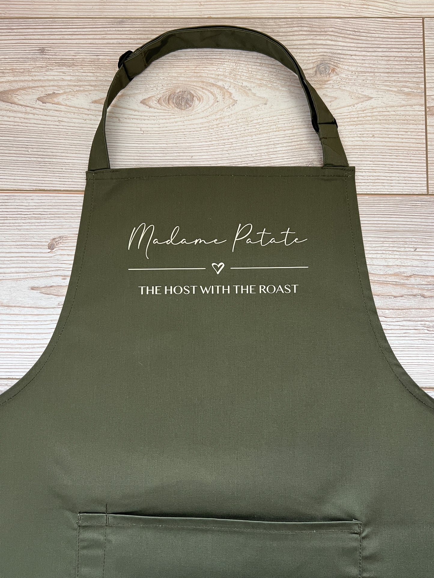 Personalised Adult Apron With or Without Pocket, Any Name or Wording. Choice of Colours. Cooks or Bakers Present, Birthday Gift