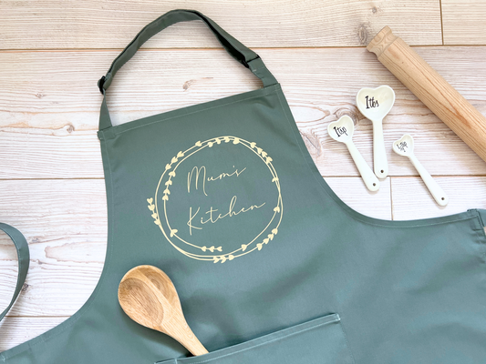 Personalised Adult Apron With or Without Pocket, Any Name or Wording. Choice of Colours. Cooks or Bakers Present, Birthday Gift (Copy)