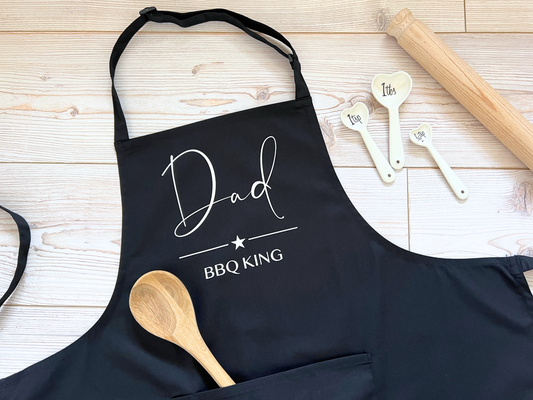 Personalised Male or Female Adult Apron With or Without Pocket, Any Name or Wording. Choice of Colours. Cooks or Bakers Present, Birthday Gift