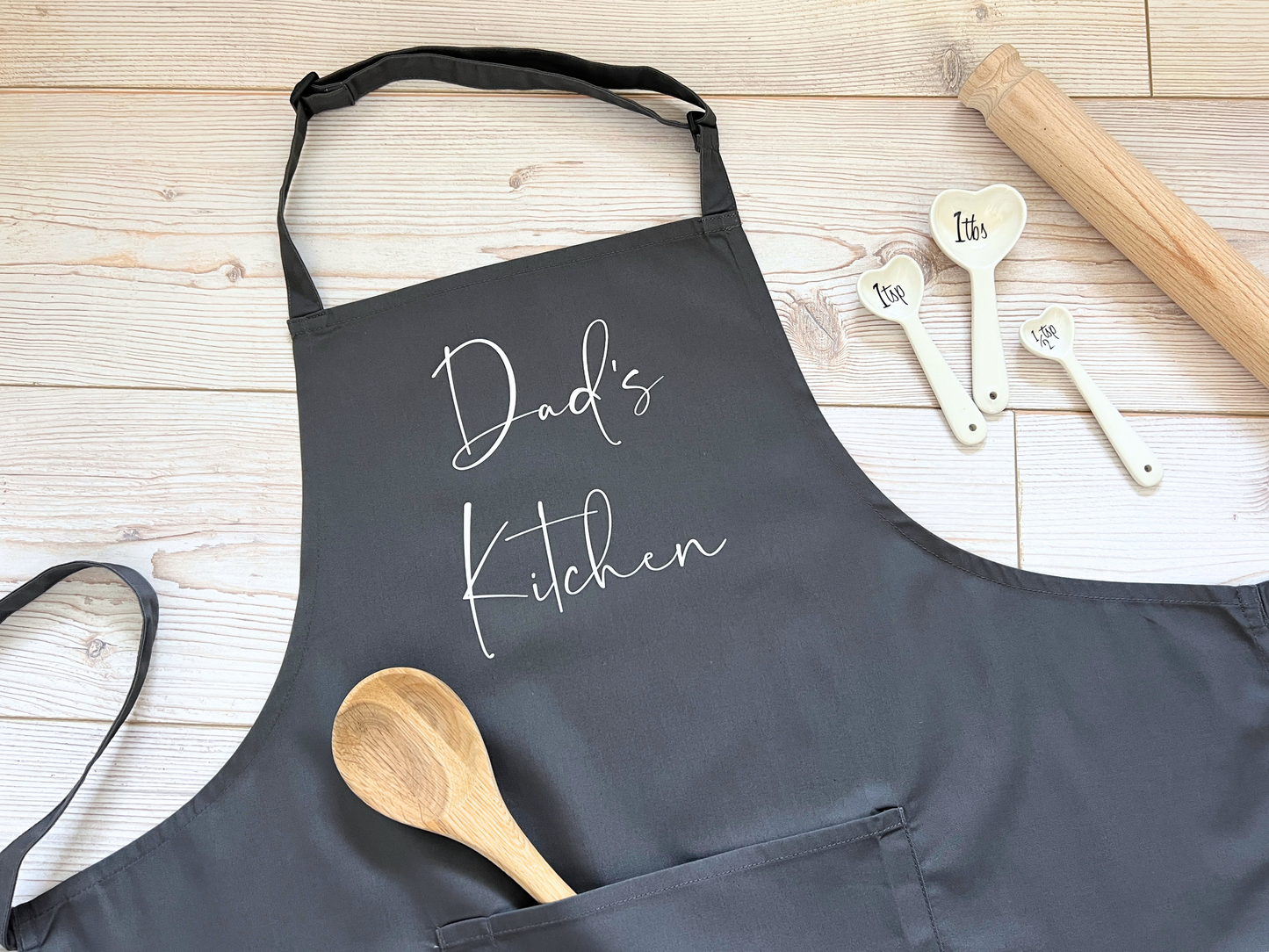 Personalised Male or Female Adult Apron With or Without Pocket, Any Name or Wording. Choice of Colours. Cooks or Bakers Present, Birthday Gift