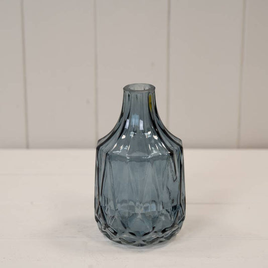 Blue Glass Bottle / Vase