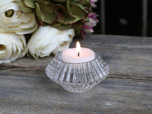 Chic Antique - Clear Glass Tealight Holder