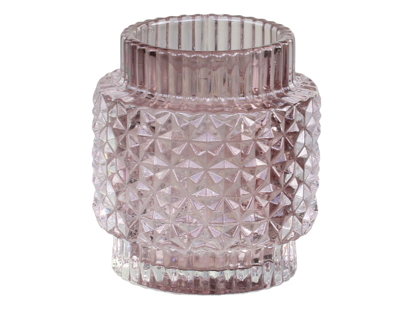 Chic Antique - Taupe Glass Tealight Holder