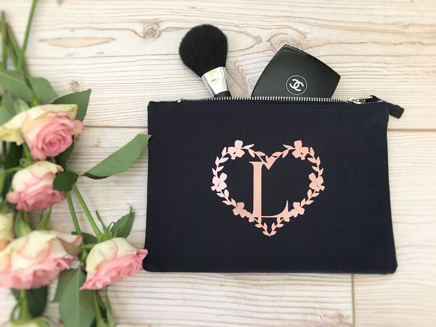 Personalised Make-Up Bag, Cosmetic Bag, Toiletry Bag, Choice of Colours and Sizes