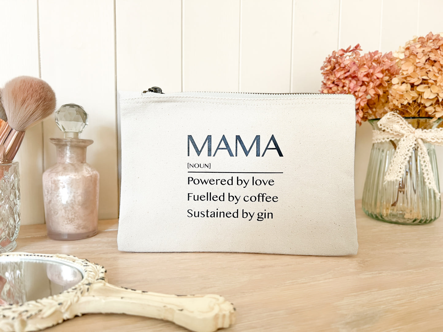 Personalised Noun Make-Up Bag for Mum, Grandma, Mothers Day Gift, Christmas Present, Birthday Present, Choice of Colours