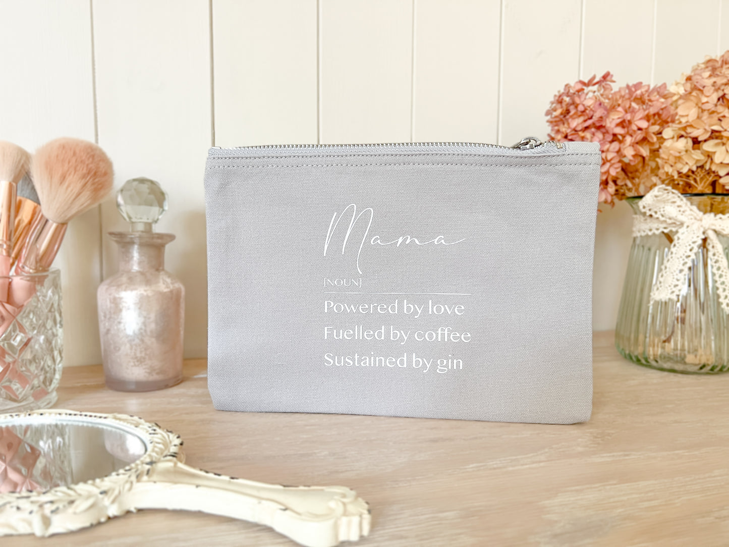 Personalised Noun Make-Up Bag for Mum, Grandma, Mothers Day Gift, Christmas Present, Birthday Present, Choice of Colours