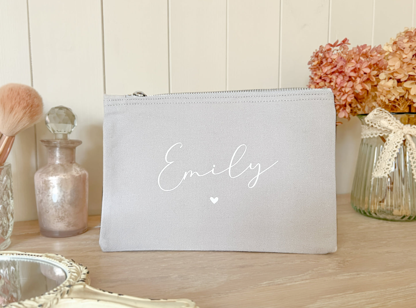 Personalised Make-Up Bag, Cosmetic Bag, Toiletry Bag, Choice of Colours and Sizes