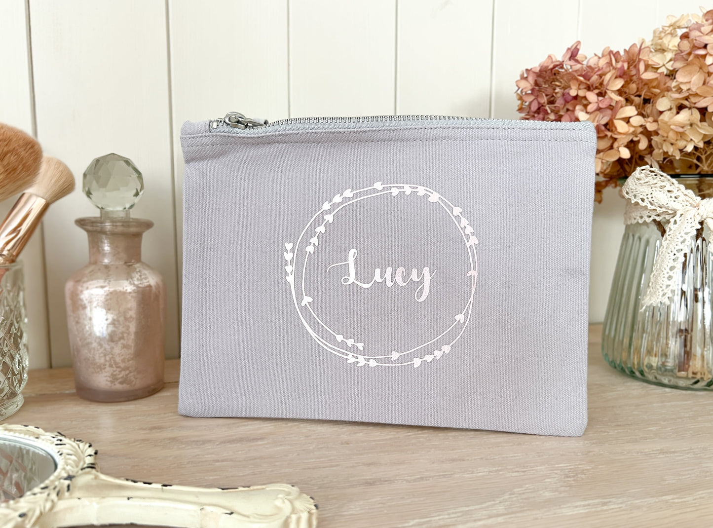 Personalised Make-Up Bag, Cosmetic Bag, Toiletry Bag, Choice of Colours and Sizes