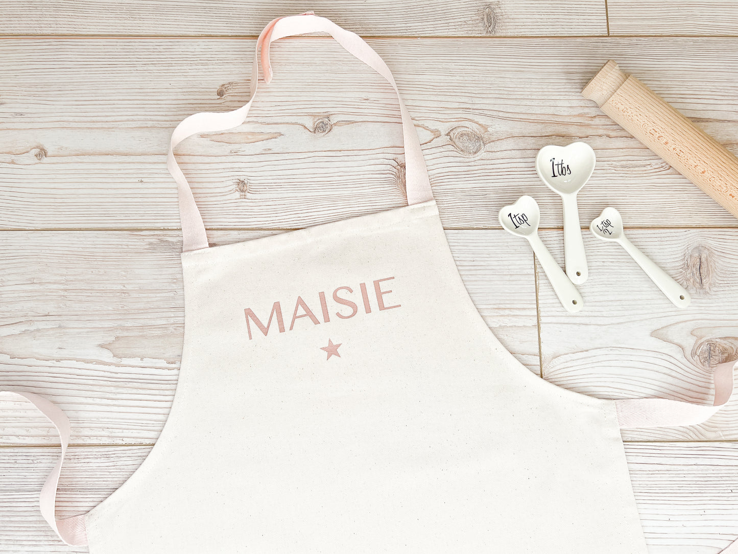 Personalised Fairtrade Cotton Children's Apron, Unisex Baking Apron, Kids Craft Apron, Boys or Girls Cooking Apron, Choice of Colours