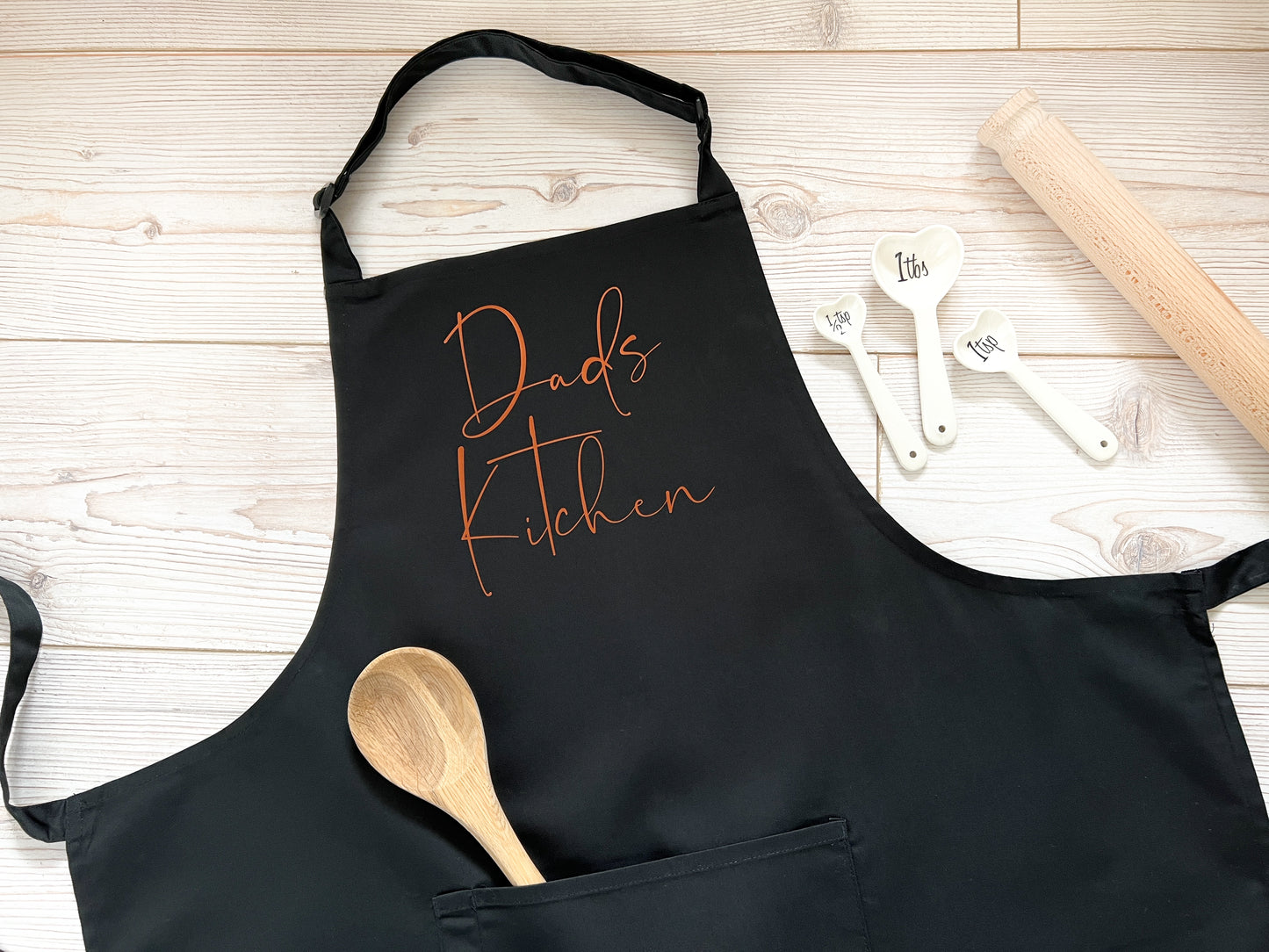 Personalised Male or Female Adult Apron With or Without Pocket, Any Name or Wording. Choice of Colours. Cooks or Bakers Present, Birthday Gift