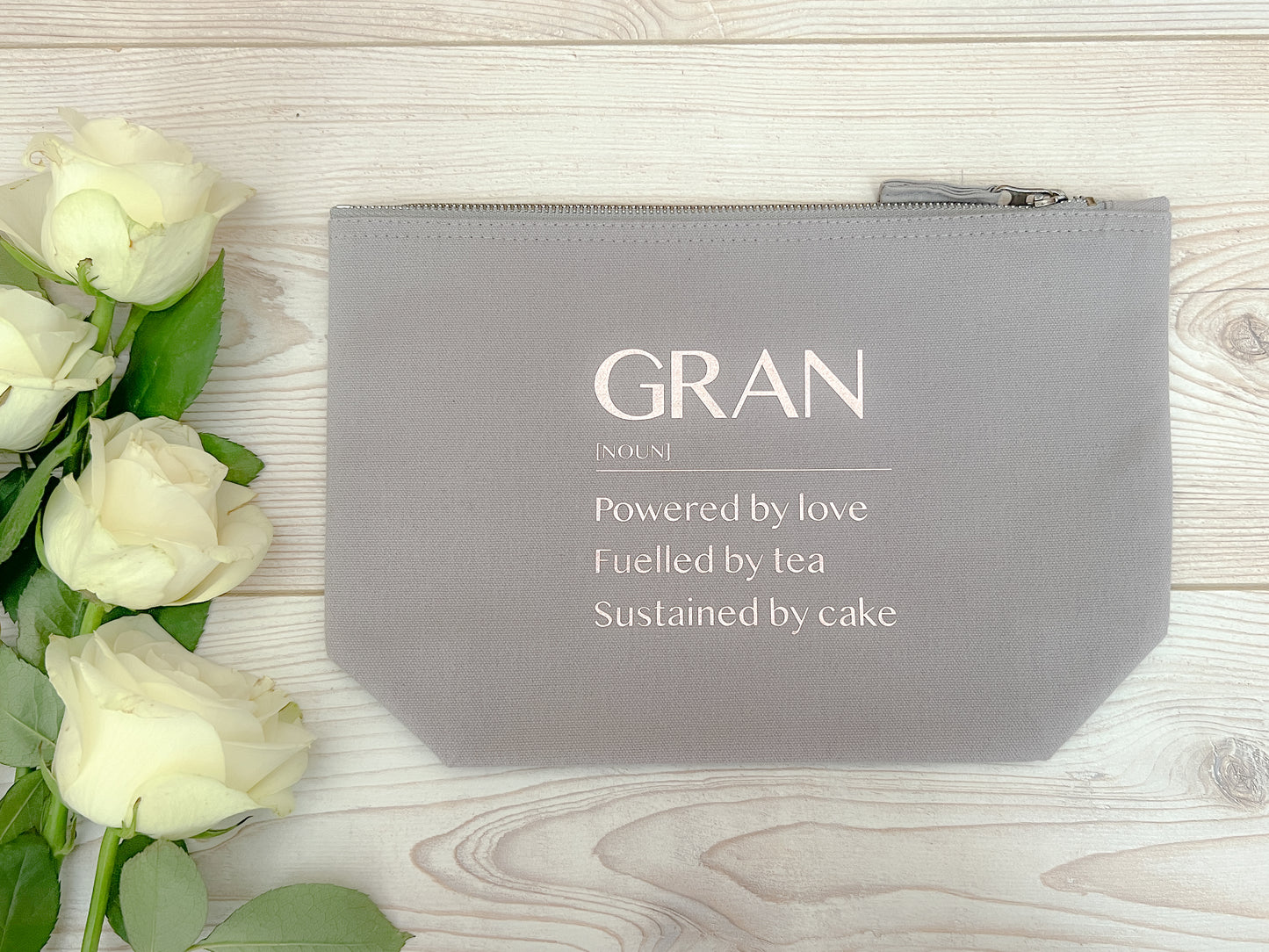 Personalised Noun Make-Up Bag for Mum, Grandma, Mothers Day Gift, Christmas Present, Birthday Present, Choice of Colours