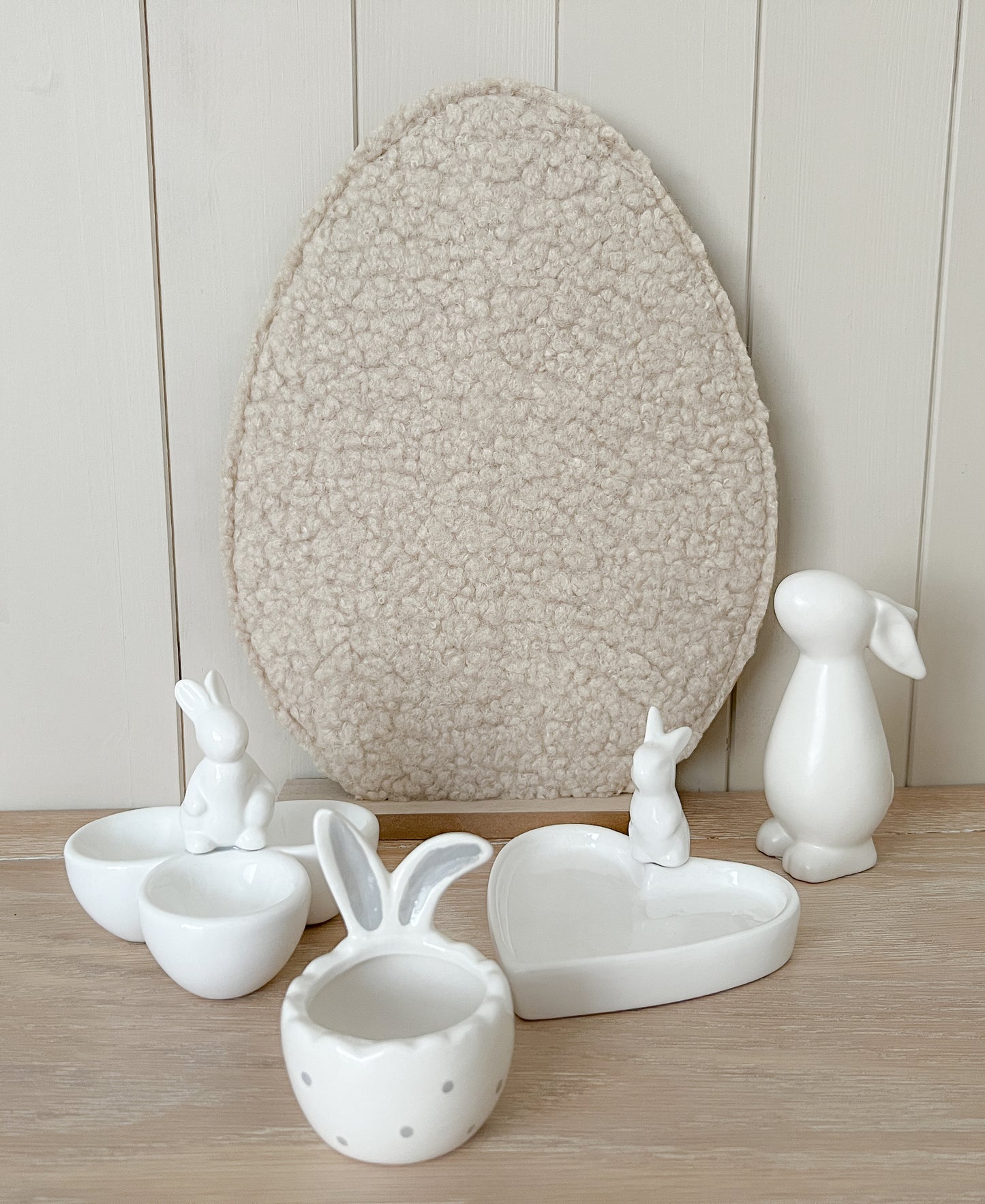 Ceramic Egg Holder with Rabbit Ears