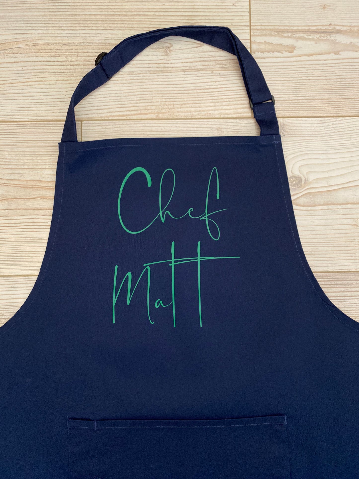 Personalised Male or Female Adult Apron With or Without Pocket, Any Name or Wording. Choice of Colours. Cooks or Bakers Present, Birthday Gift