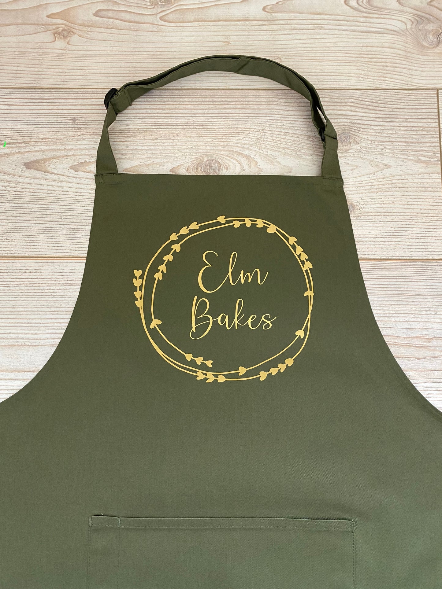 Personalised Adult Apron With or Without Pocket, Any Name or Wording. Choice of Colours. Cooks or Bakers Present, Birthday Gift