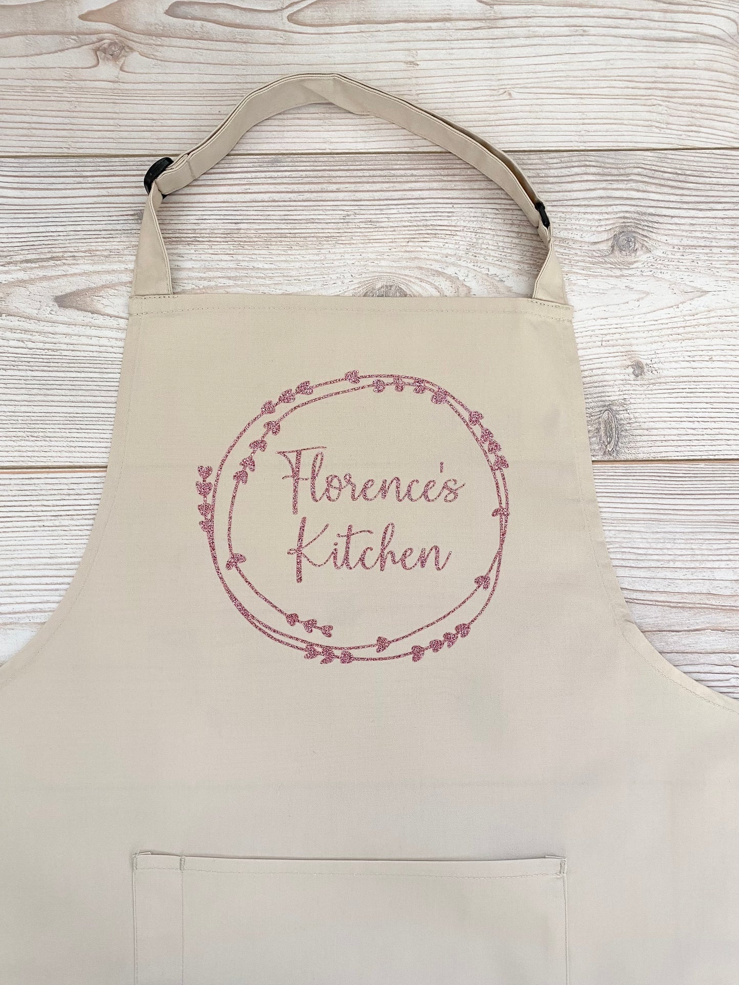 Personalised Adult Apron With or Without Pocket, Any Name or Wording. Choice of Colours. Cooks or Bakers Present, Birthday Gift