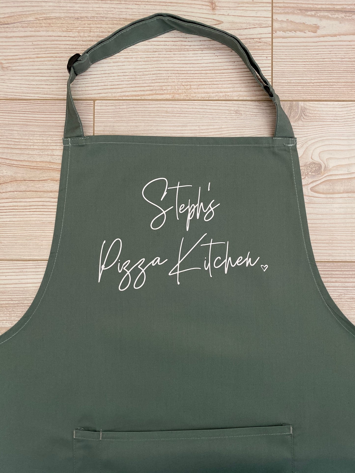 Personalised Adult Apron With or Without Pocket, Any Name or Wording. Choice of Colours. Cooks or Bakers Present, Birthday Gift