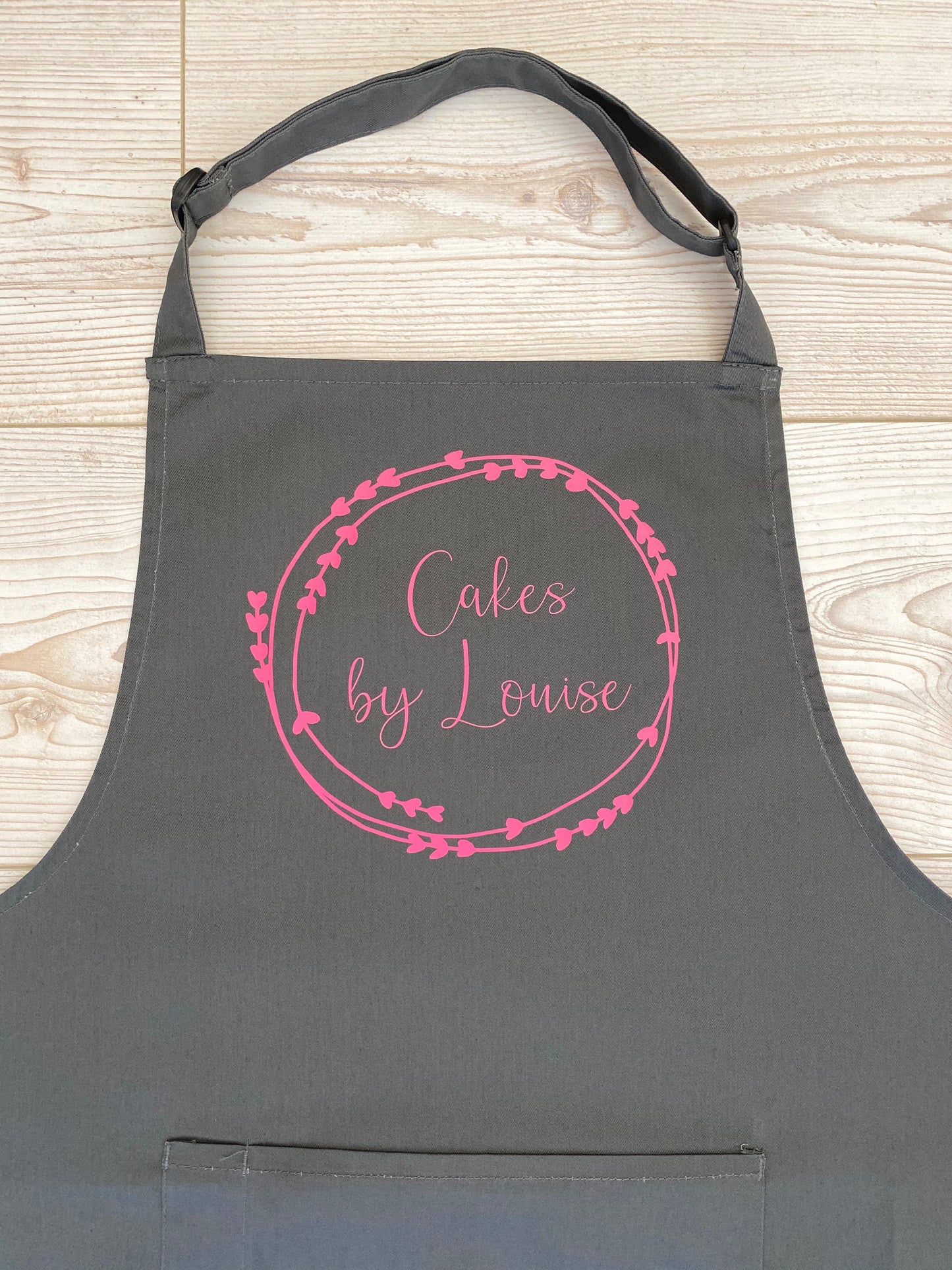 Personalised Adult Apron With or Without Pocket, Any Name or Wording. Choice of Colours. Cooks or Bakers Present, Birthday Gift