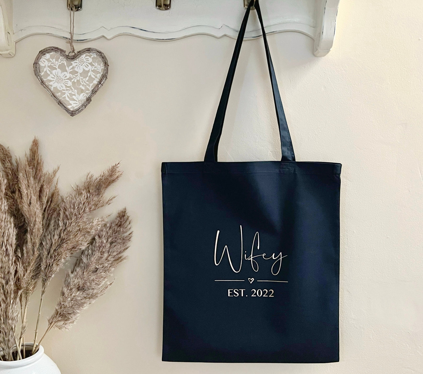 Personalised Tote Bag - Wifey, Honeymoon, Beach Bag, Hen Do, Lots of Colours