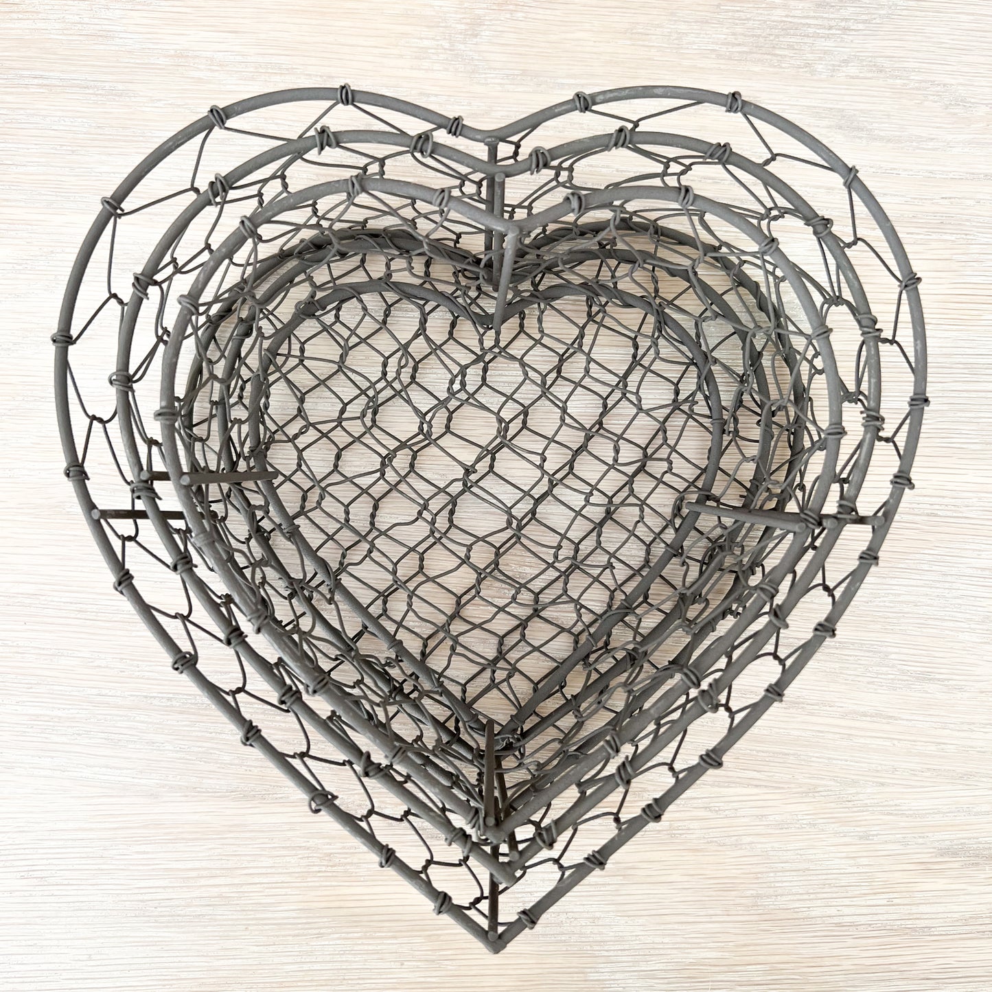 Wire Heart Baskets - 3 Sizes