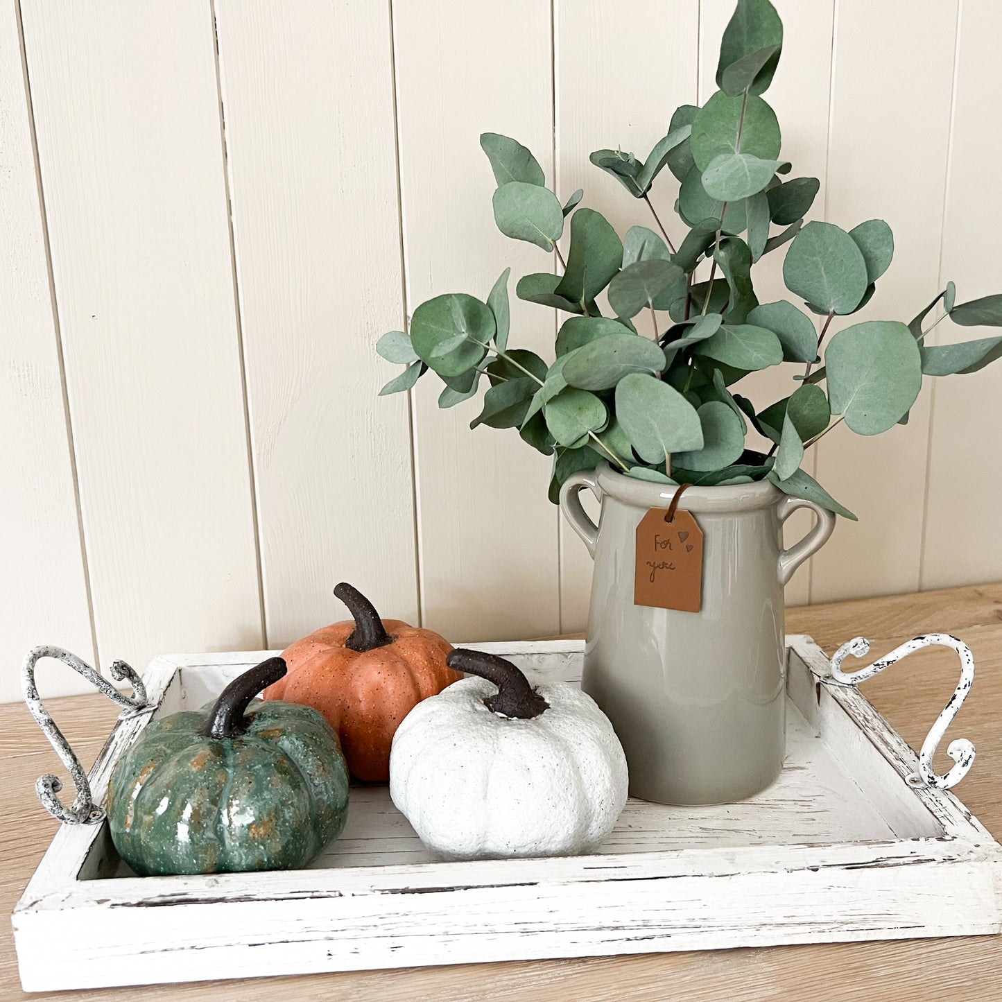 Rustic Ceramic Pumpkins