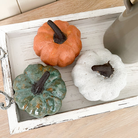 Rustic Ceramic Pumpkins