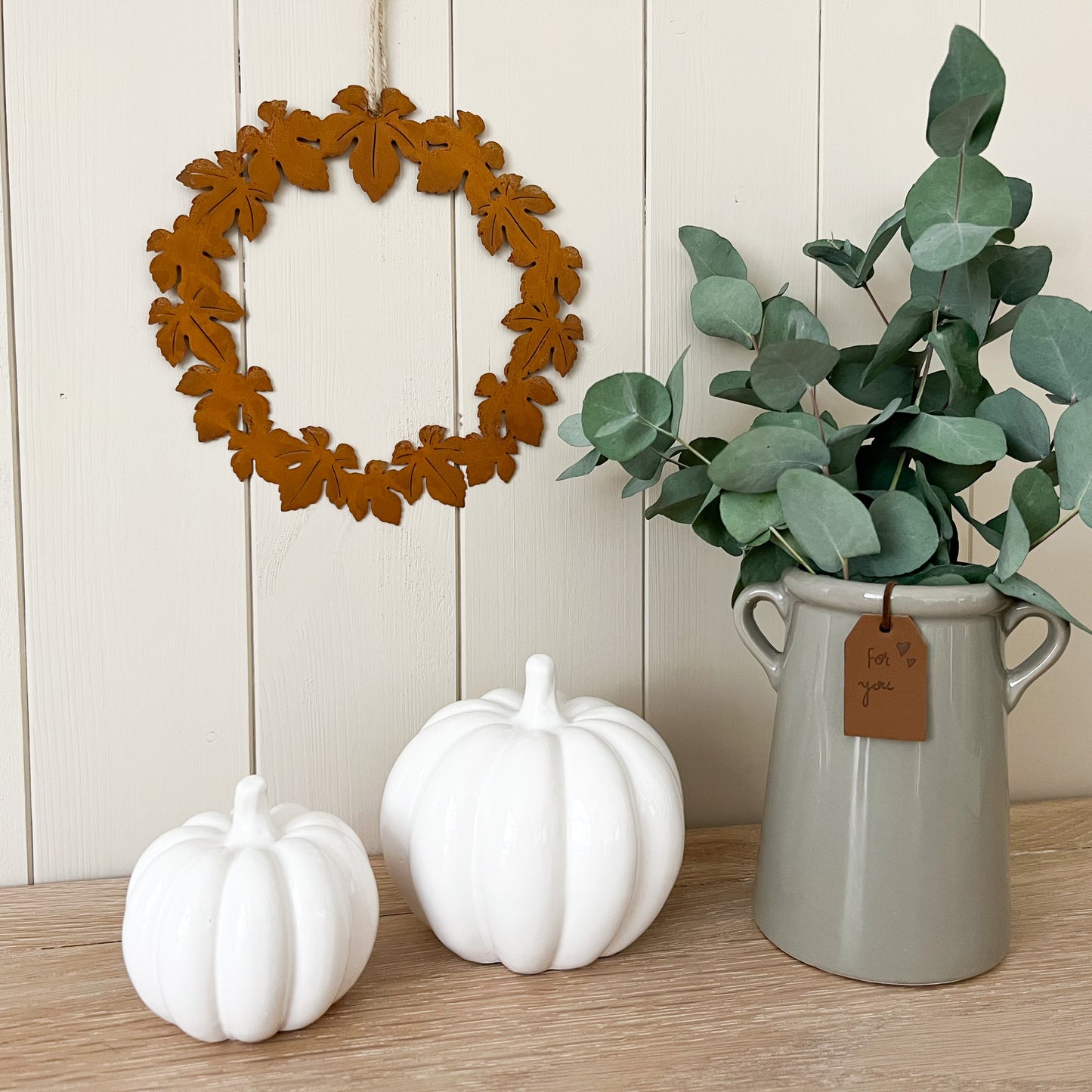 White Ceramic Pumpkin