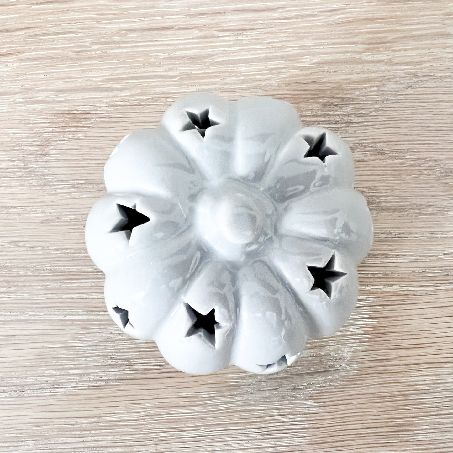 Ceramic LED Grey Pumpkin