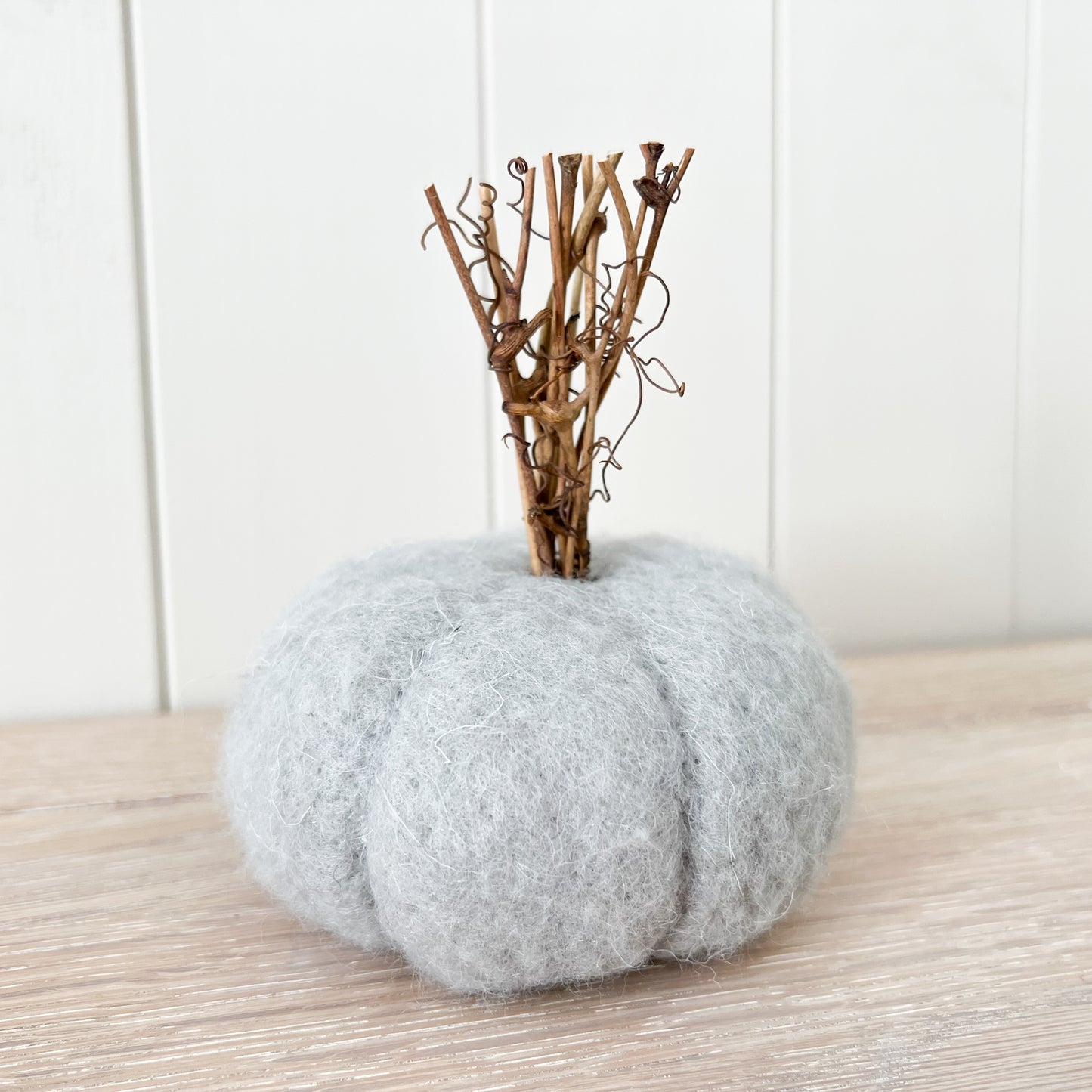 Grey Wool Pumpkin