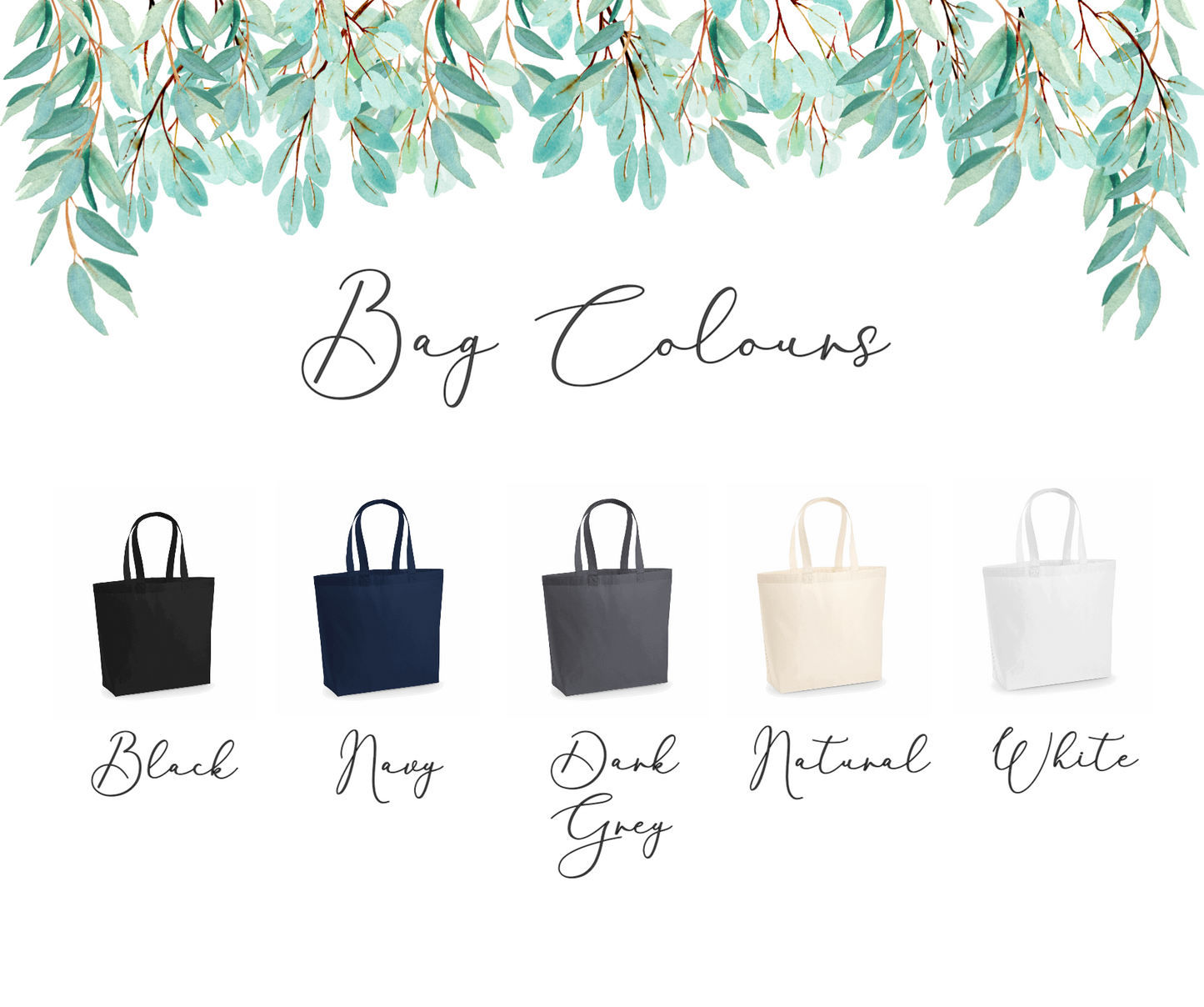 "All The Things" Slogan Cotton Tote Bag, Shopping Bag, Beach Bag. Lots of Colour Combinations to Choose From